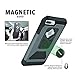 Rokform Fuzion Pro Series iPhone 8 Plus Case / iPhone 7 PLUS Case Protective Aluminum & Carbon Fiber Magnetic Case with twist lock & universal magnetic car mount (Gun Metal)