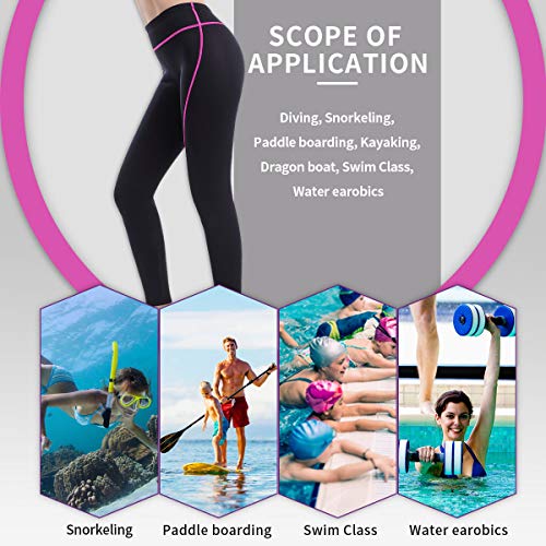 Goldfin - pantalones de neopreno para mujer, mallas de neopreno