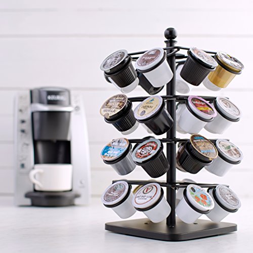 Amazon Basics Coffee Storage Carousel Rack Holder for KCup Pods, 32