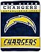 Northwest NFL Los Angeles Chargers Unisex-Adult Raschel Throw Blanket, 60