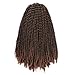 TOYOTRESS Spring Twist Hair 14 inch-4pcs, Ombre Brown Synthetic Crochet Braids Braiding Hair Extensions (14 inch, T30)