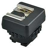 JJC MSA-MIS Standard Cold Shoe Adapter Converter for Sony Multi Interface Shoe Camcorder (Black)
