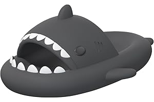 XPKWS Shark Slides for Women and Men Unisex Cloud Slippers Adult Novelty Beach Sandals with Thick Sole