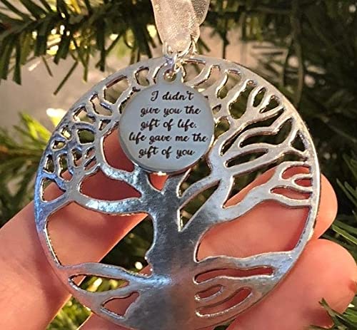 Memorial Christmas Ornament Bauble Tree Hanging Decorations Jingle Bells Ornaments (life gave me the gift of you)
