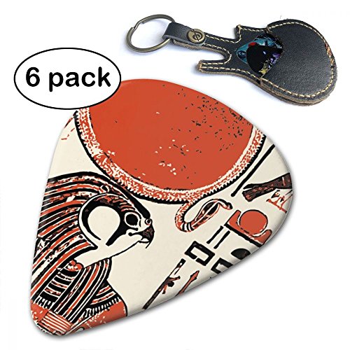 Dalton Thomson Ancient Egypt Anubis 351 Premium Celluloid Guitar Picks (6-Pack)- 0.46mm 0.71mm 0.96mm