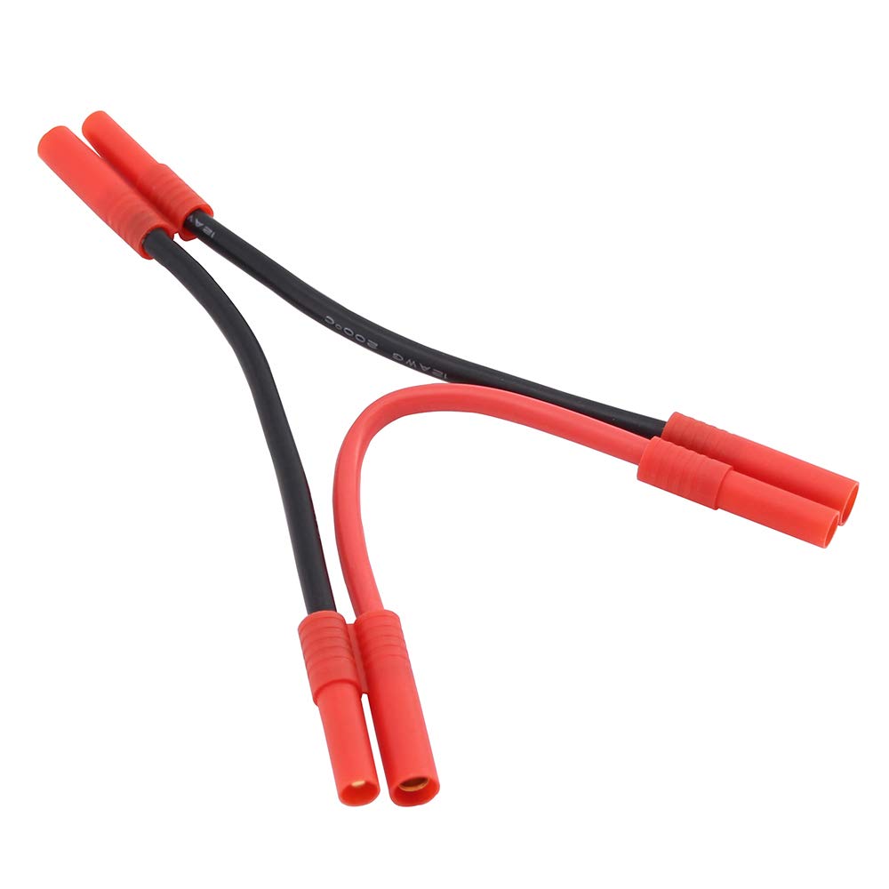 OliYin HXT 4mm Series/Serial Lipo Connector with 12awg 10cm Wire for Turnigy(pack of 1)