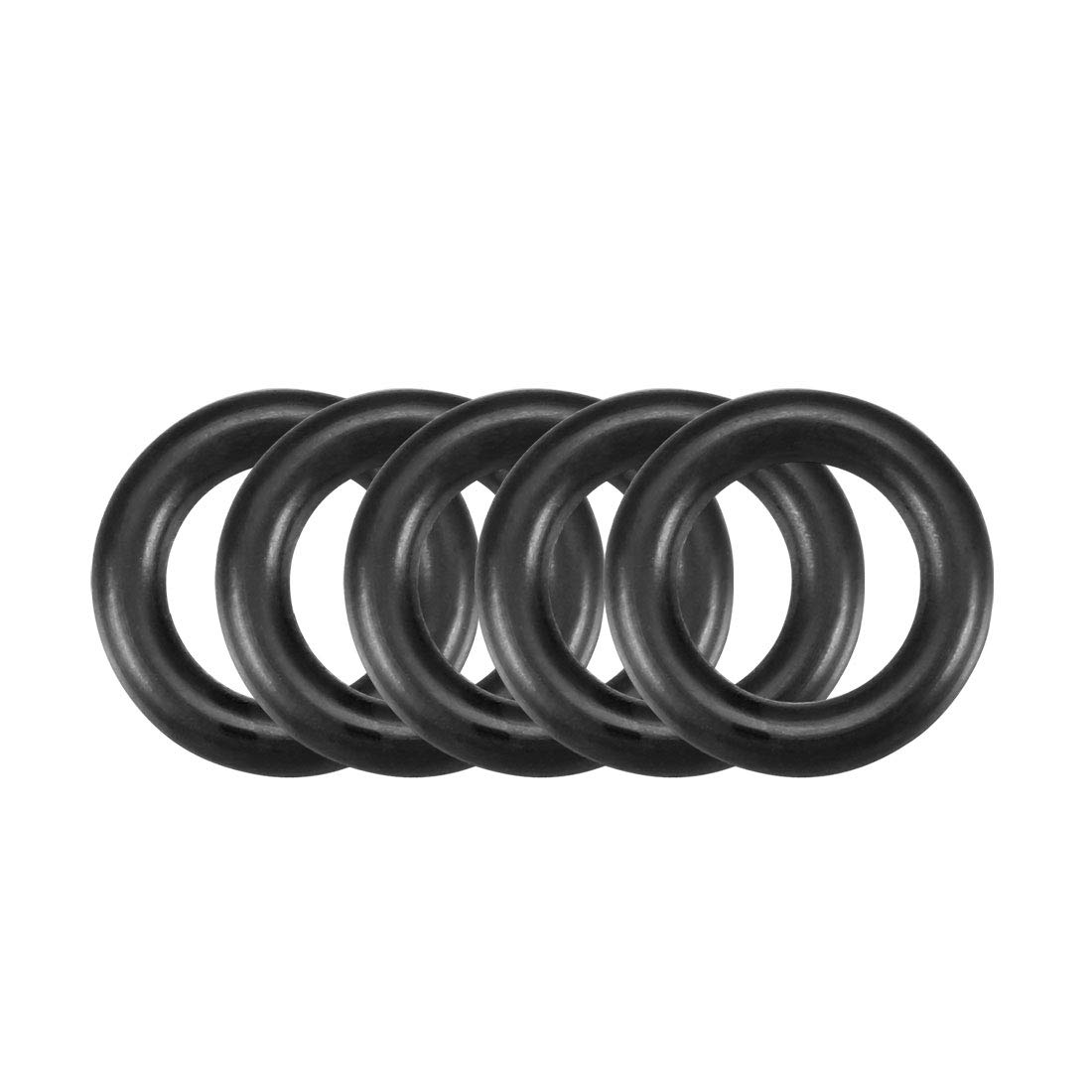 Sourcingmap Nitrile Rubber O-Rings 13mm OD 8mm ID 2.5mm Width, Metric Sealing Gasket, Pack of 50