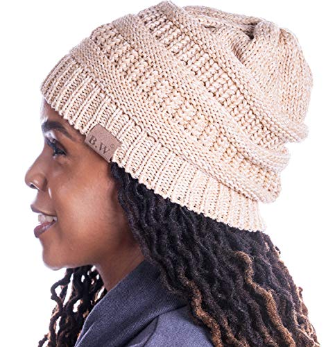 Slouchy Beanie Satin Lined Hat for Women