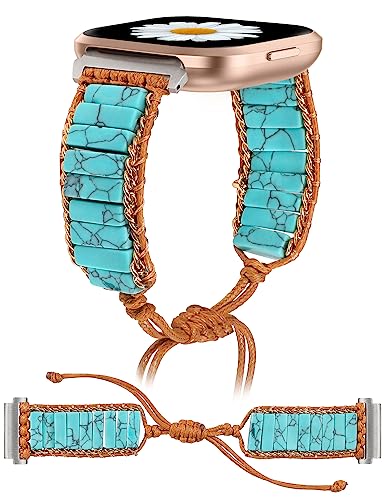 W-RARA Boho Stone Bracelet Compatible with Fitbit