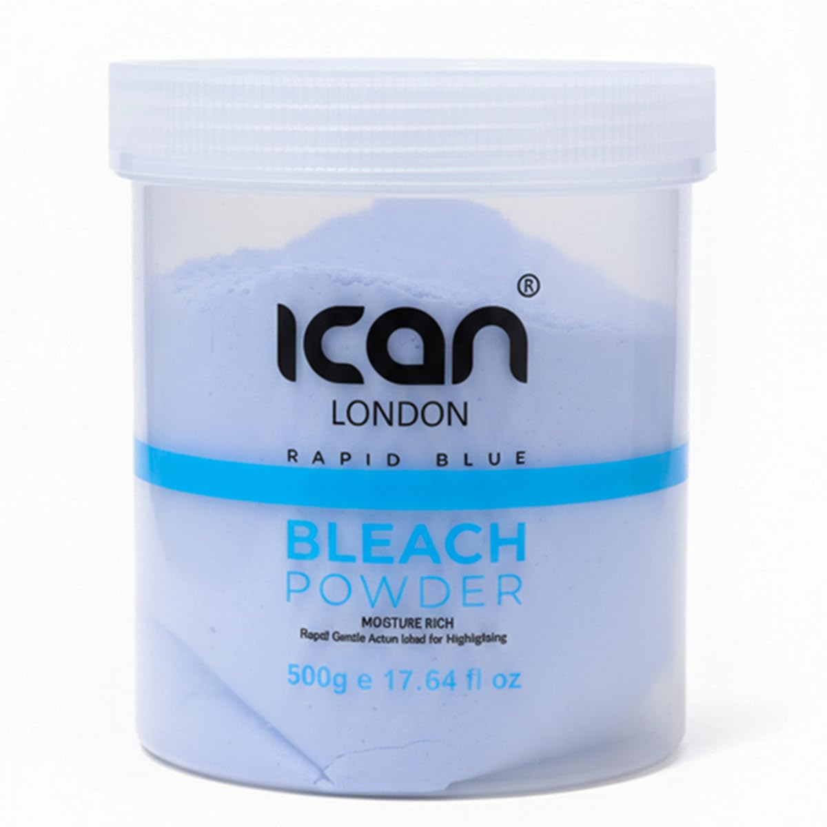 Dust Free Rapid Blue Powder Bleach Hair Lightener 500gram