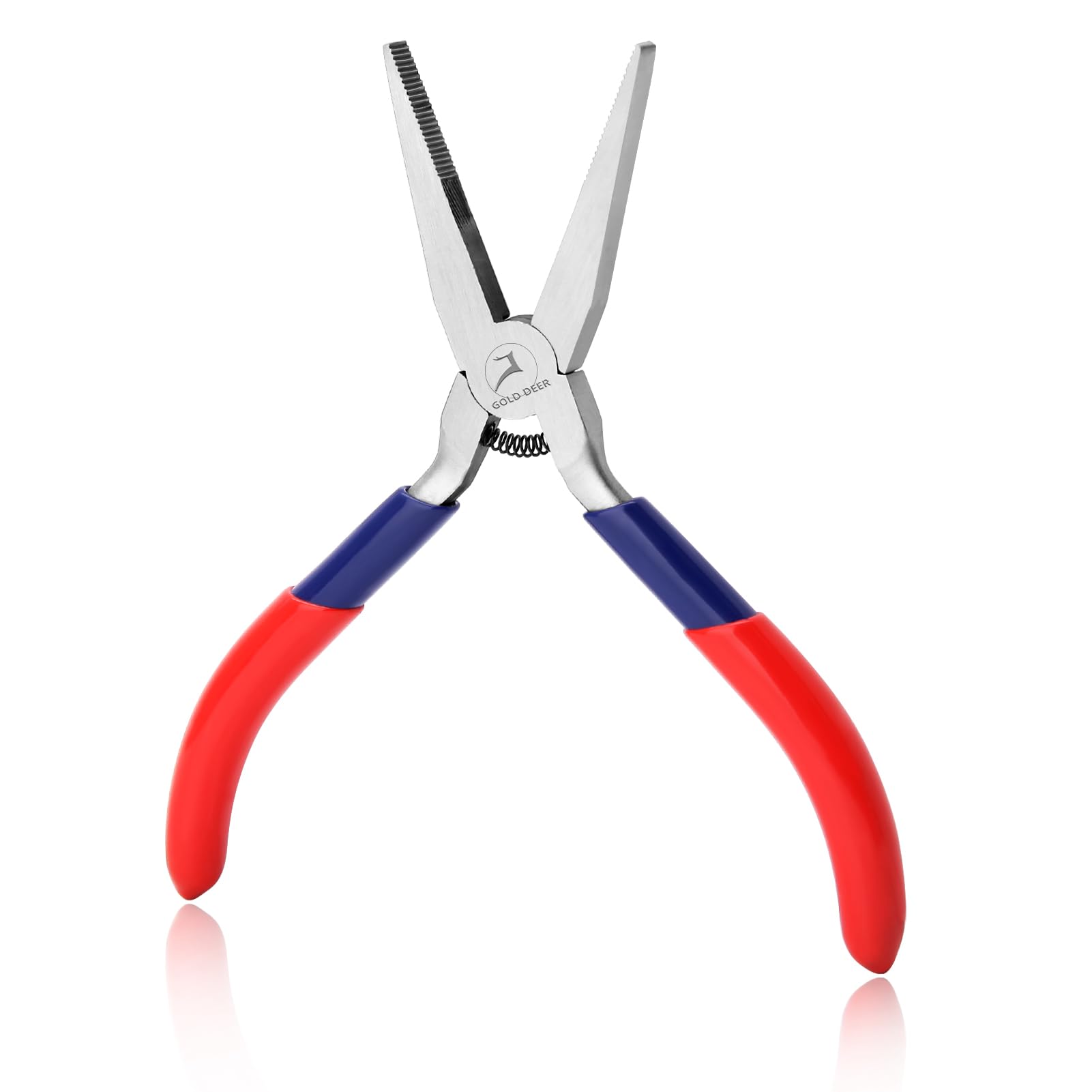 GOLD DEER Mini Flat Nose Pliers Duck Billed Pliers Flat Pliers Jewelry Pliers Bending Straightening Pliers Multifunction Precision Pliers Wire Bending Wrapping Forming Tools for Jewelry Making