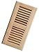 Homewell Red Oak Wood Floor Register Vent, Drop in Vent, 4x10 Inch, Unfinished