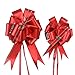 Christmas Bows for Presents, Holody Pull Bows and Ribbons Bulk for Xmas Gifts Wrapping Wreaths Decoration Red Colors Large and Small, 5