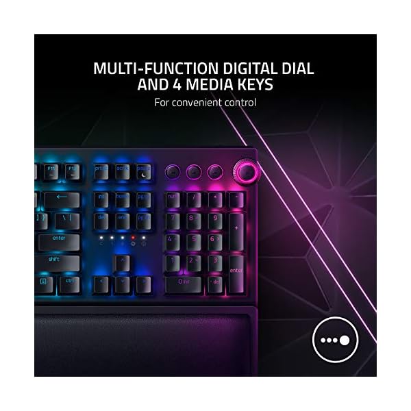 Razer-BlackWidow-V3-Pro-Wireless-Premium-Mechanical-Full-Size-Gaming-Keyboard-keyboard-with-Razer-Green-Switches-RGB-Chroma-lighting-UK-Layout Razer BlackWidow V3 Pro (Green Switch) - Wireless Premium Mechanical Gaming Keyboard (Hyperspeed Wireless Technology…