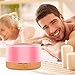 Remote Control Essential Oil Diffuser, 500ml Ultrasonic Aroma Cool Mist Humidifier with 7 Color Light Changing And 4 Timer Settings