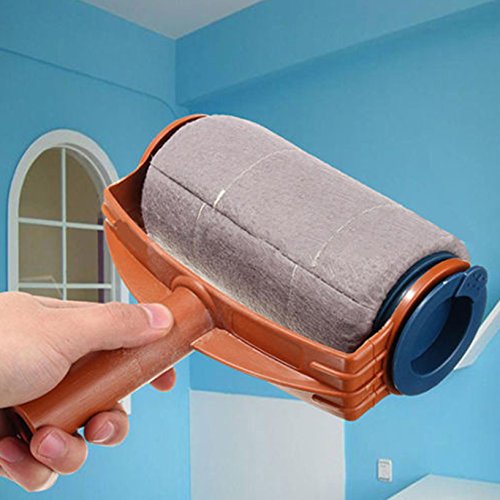 Toyofmine Paint Handle Flocked Roller Brush Runner Wall Painting Edger Room 5Pcs/set - Thumbnail 4
