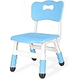 JIAOQIU Kids Adjustable Chair with 3 Height Levels Toddler for Desk and Play Indoor Outdoor Activities