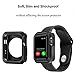 Apple Watch Case, iitee 38mm Universal Slim Rugged Protective TPU iWatch Case for Apple Watch Series 3 Series 2 Series 1 (Matte Black)