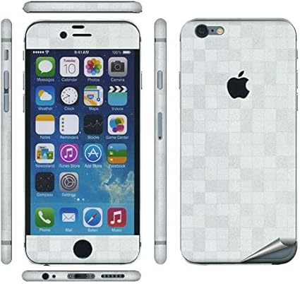 Amazon Decopro Iphone6s Iphone6 側面 おまけ 付 スキンシール デコシート スキンシート 携帯保護シート 気泡レス モザイク柄 白 グレー スキンシール 通販