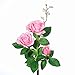 XLUX Outdoor Solar Powered Rose Lights Flower Stake, for Garden Patio Yard Christmas Pathway Decoration, Pink