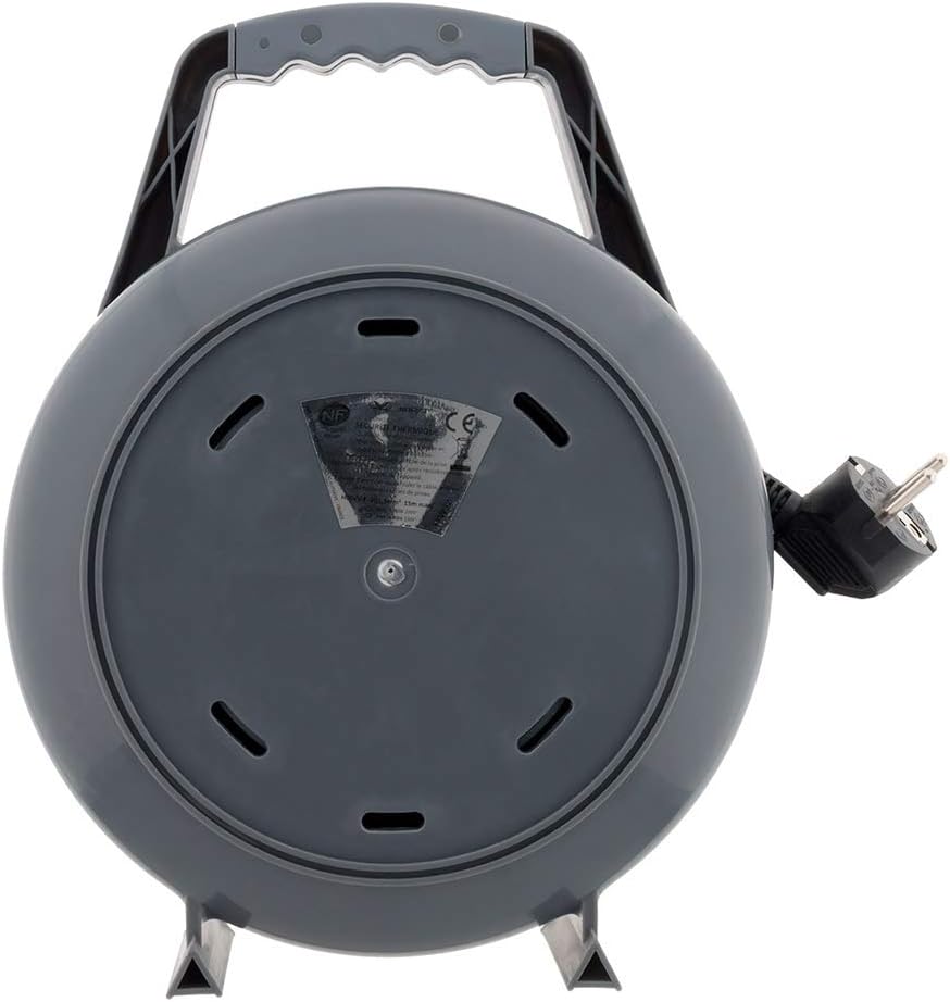 Enexo Domestic Ho5Vv-F Reel, 4 3G1,5 Plugs, 10 M + Circuit-Breaker with Handle, Black - Image 4
