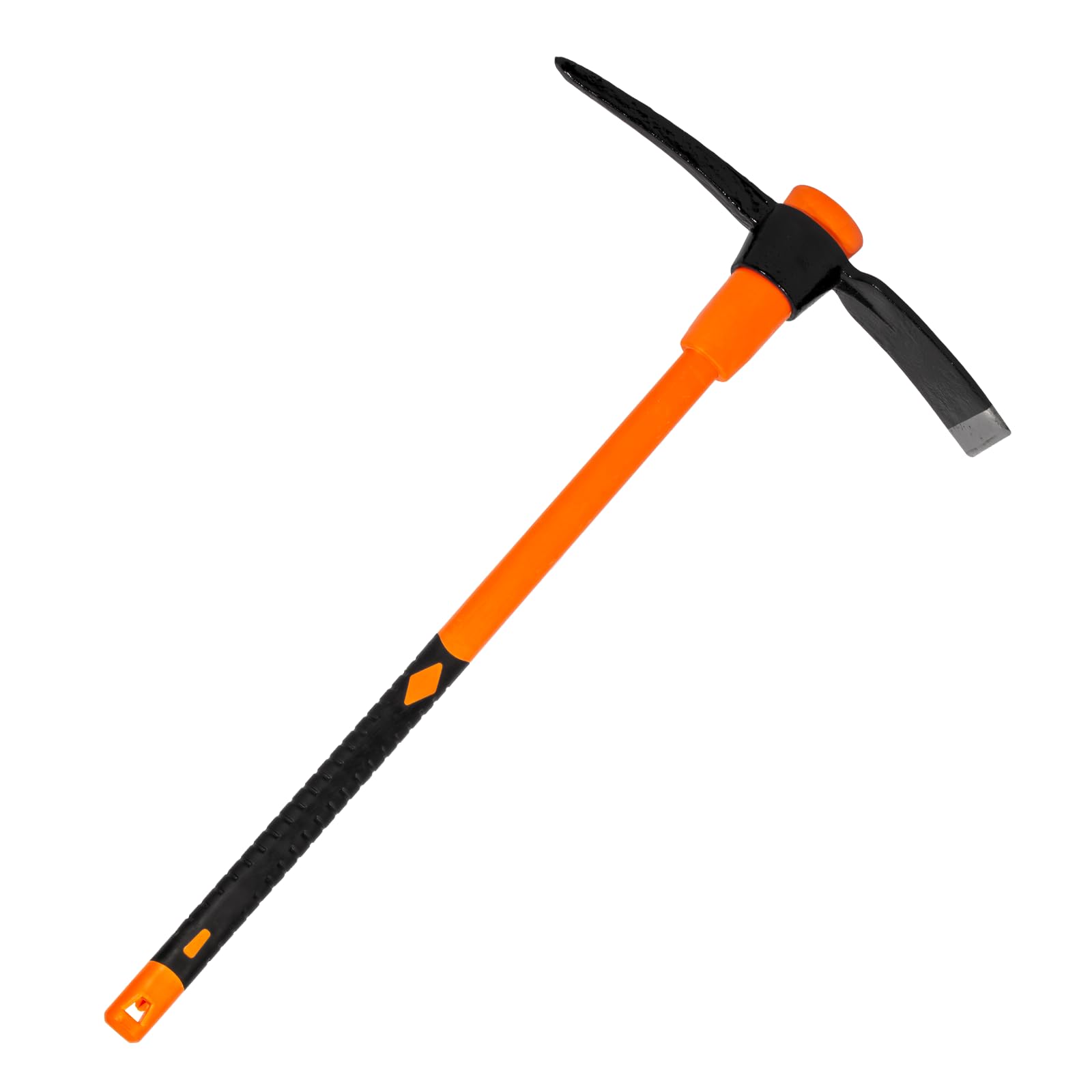 vnimti pick axe for digging, heavy duty pickaxe with shock absorbing handle, 36 inches