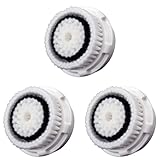 DiamondWhite Facial Cleaning Brush Head Replacement for Clarisonic - For Sensitive Skin 3 Pack