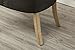 Roundhill Furniture C169CC Button Tufted Solid Wood Wingback Hostess Chairs with Nail Heads, Set of 2, Charcoal