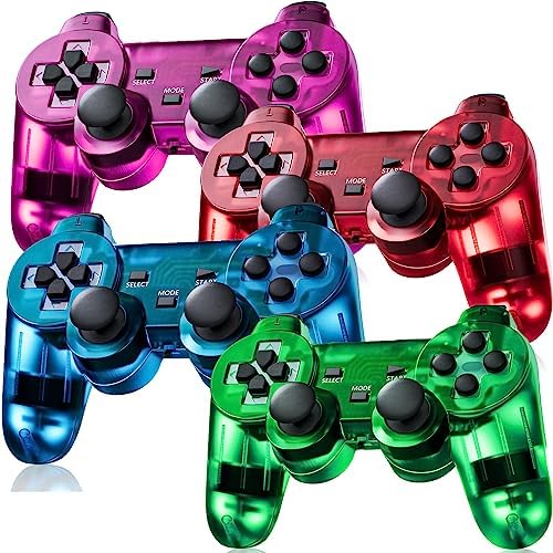 Amazon.com: Zeion Wired Controller for PS2 Double Shock, 4 Pack