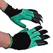 WEBSUN Garden Genie Gloves with Claws on EACH Hand Waterproof Digging Gloves for Gardening