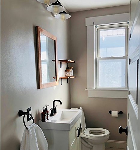 2 Pack - 11.25"x6" Home Wall Shelf Brackets For Modern Decorative Rustic Metal Shelves - Thumbnail 2