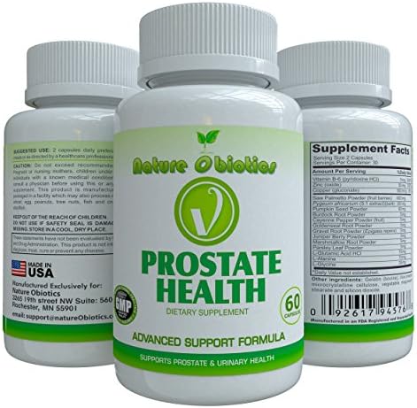 Saw Palmetto Prostate Health Support Supplement For Enlarged Prostate, Bladder Support, Vitality, Hair loss, Libido Defense, GMP By NatureOtics 60 Count