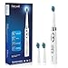 Sonic Toothbrush Clean as Dentist Rechargeable Whitening Electric Toothbrush 4 Hours Charge Minimum 30 Days Use 3 Modes Waterproof 3 Brush Heads with Smart Timer White by Fairywill