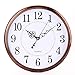 Bekith 12-Inch Silent Non-Ticking Wall Clock, Black and White (Retro)