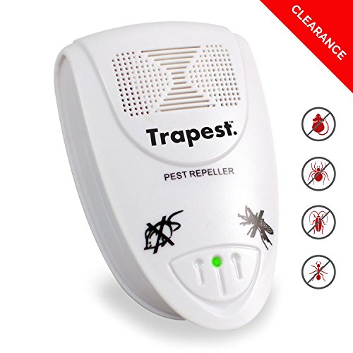 Indoor Ultrasonic Pest Repeller by Trapest - Natural Indoor Pest Control Repels Rodents and Insects - Plug In, No Maintenance