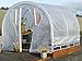 Greenhouse-Weatherguard Walk In Arched Top Garden Hot House Fully Enclosed - Screend Windows for Ventilation, Zippered Door (8'W x 8'L x 6'6