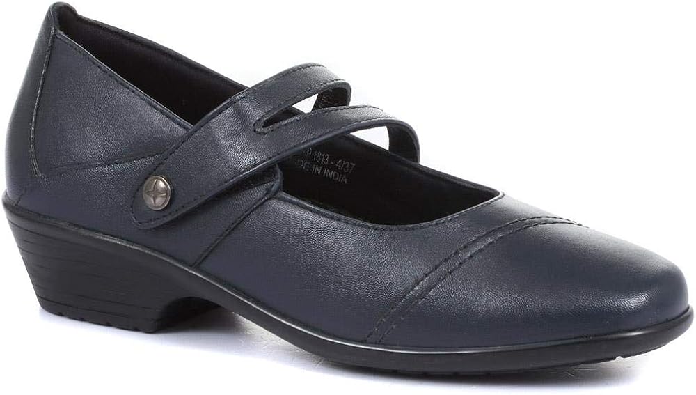 Pavers Leather MaryJane with Split Strap & Stud 146 313 Amazon.co.uk