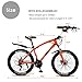 Max4out Mountain Bikes Bicycle with 21 Speed Double Disc Brake Suspension Fork Bike Orange Spray Paint 26 Inch Wheelsthumb 1