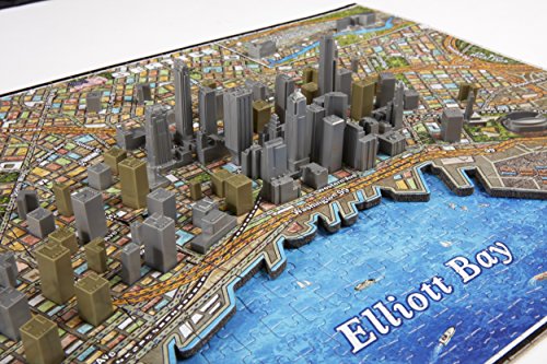 4D Cityscape Seattle Time Puzzle (1100+ Pieces)