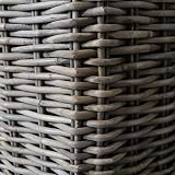 CIDBEST Grey Medium Square Wicker Rattan Fireside Log Basket Wood Storage view 5