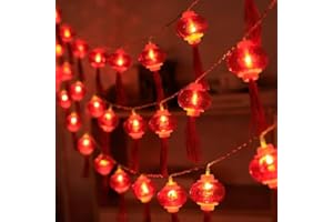 YQWIN Chinese New Year String Light Chinese New Year Decorations Chinese Lantern String Lights Spring Festival Fairy String L