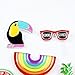 Enamel Summer Vacation Pins Set Pineapple Sunglasses Rainbow Watermelon Pins for Clothes/Bags/Backpacks