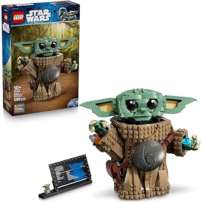 Star Wars 75446 Grogu (Lehrling des Mandalorianers) - Spielfigur Modellbau mit Beskar-Rüstung als DIY Deko - Geschenk für Jungen und Mädchen ab 10 Jahren sowie Filmfans