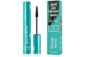 HGYPK Thrive Mascara Liquid Lash Extension Mascara for Women – Volumizing, Incredible Length, Long-Stay, Zero Clumps, Thrive Mascara for Smudge- and Flake-Free (Rich Black)