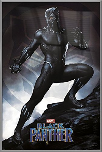 Black Panther - Framed Marvel Movie Poster/Print (Stance) (Size: 24" x
36")