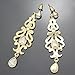 Gold Plated Q&Q Fashion Art Deco 20s 30s Flapper Gatsby Austria Crystal Bridal Silver Dangle Earrings
