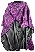 Icarus Professional Purple Zebra Styling Salon Cape Snaps