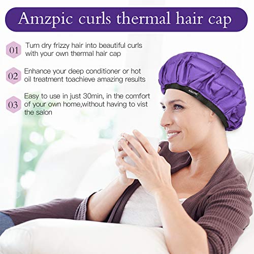 Cordless Deep Conditioning Heat Cap Safe, Microwavable Heat Cap for