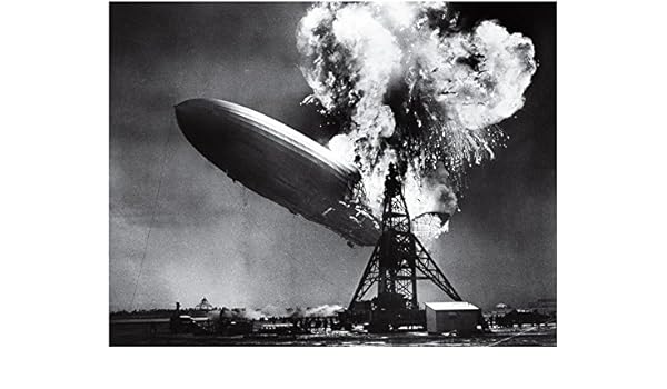 Amazon Com The Hindenburg Disaster Sam Shere 1937 Glossy Photo