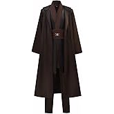 Dingmcoy Men's Hooded Robe Cloak Tunic Costume Halloween Cosplay Costume Uniform Outfits